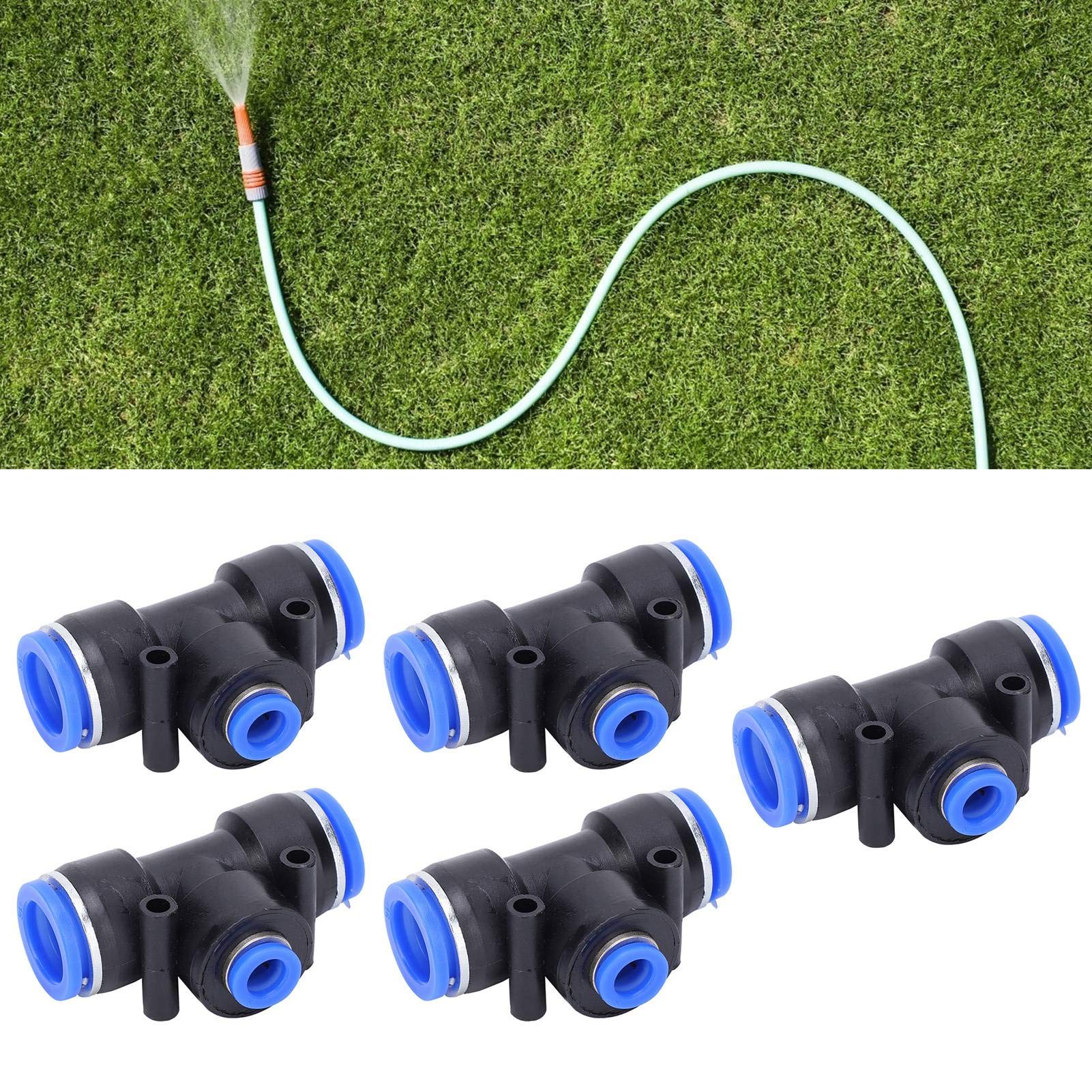 25 Pezzi Pneumatico a Forma di T Connettore Riduttore Tubo a 3 Vie, Spinta Rapida Per Collegare Raccordo a T Raccordo Tubo Aria 16 X 8 X 16 mm