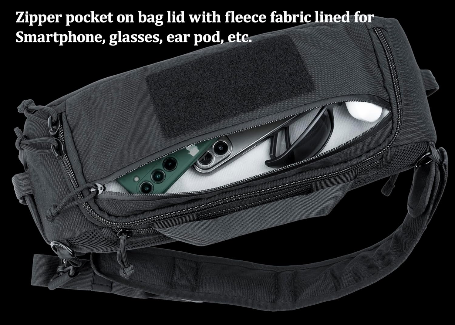 Tactical Sling Backpack – Durable 16L Crossbody Shoulder Bag for EDC, Hiking, Travel, Camping, Outdoor Utility – Men & Women - Image 6