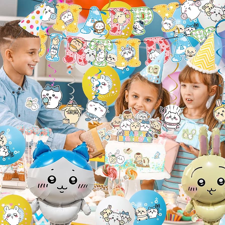 Amazon | Shiartexちいかわ誕生日飾り 風船 バルーン バースデー