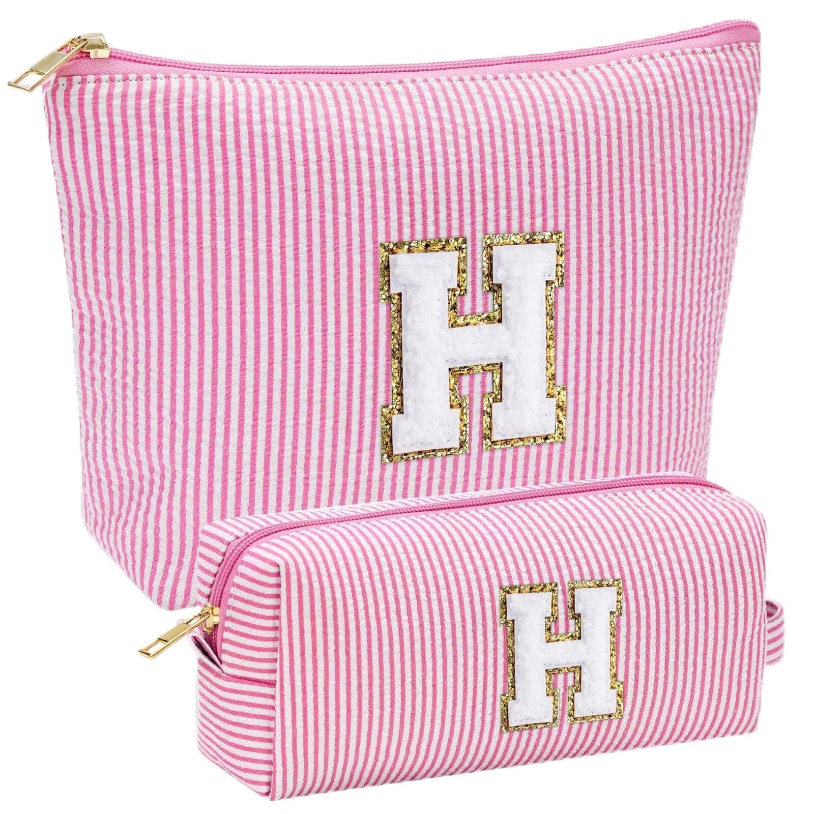 YOOLIFE Geschenk Mädchen Damen - Kosmetiktasche Damen Reise Make up Tasche Schminktasche Mädchen mit Buchstaben, Geburtstagsgeschenk für Frauen Teenager Mädchen Freundin Schwester Mama