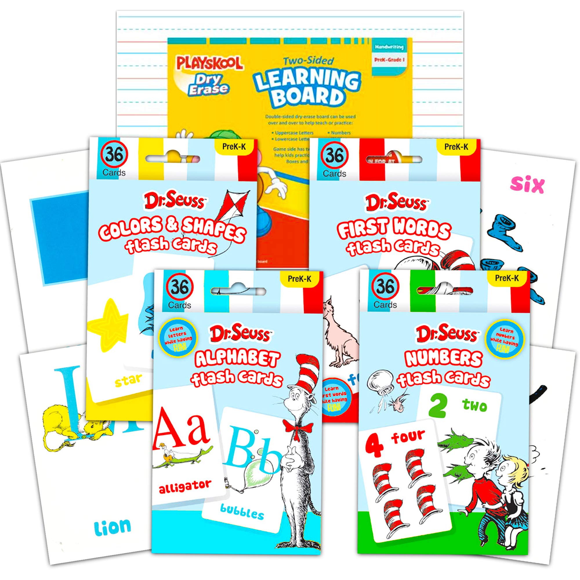Buy Dr. Seuss Flash Cards Super Set Toddler Kids 144 Flashcards (4