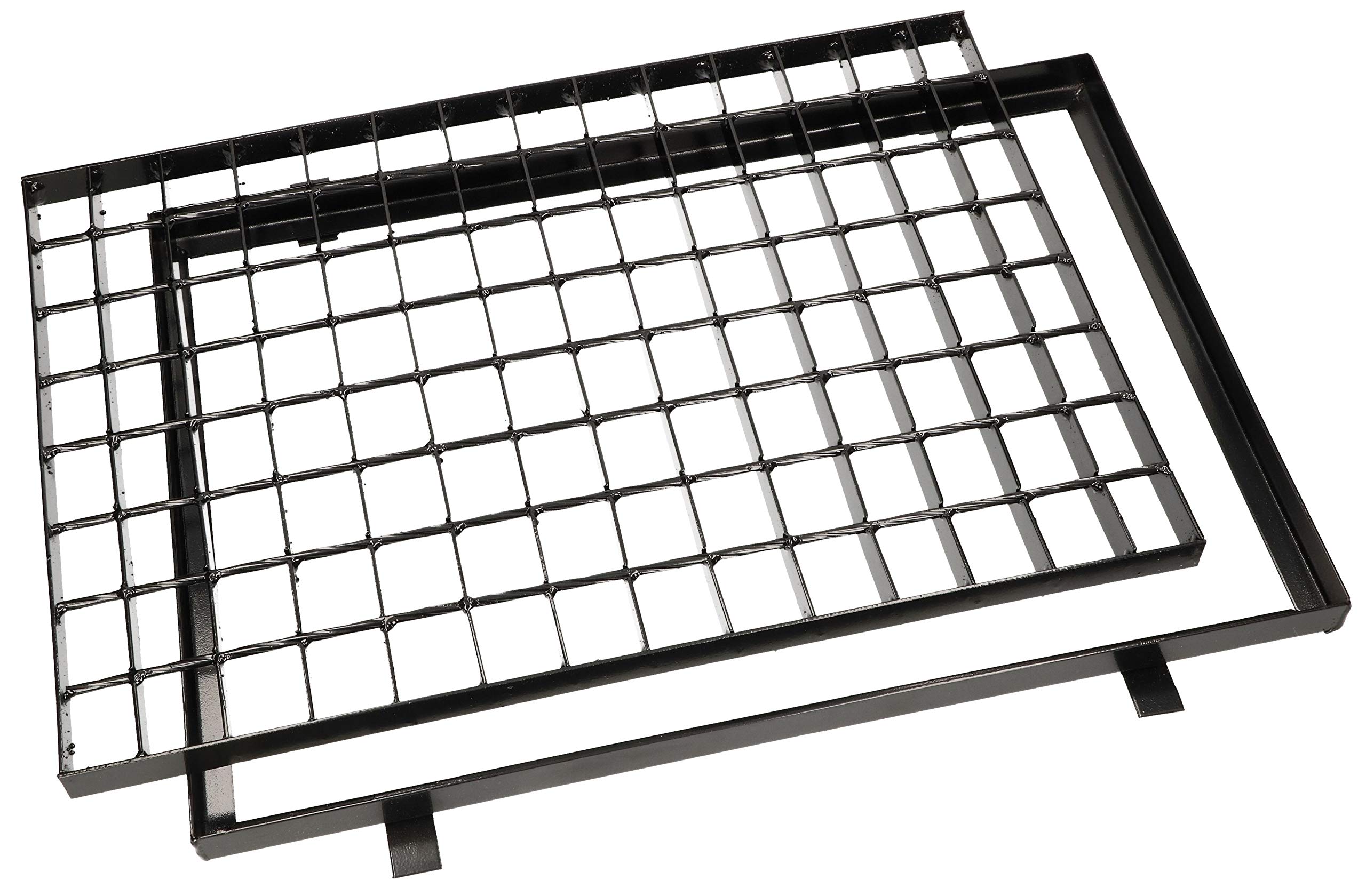 KOTARBAU® Gitterrost mit Zarge 35x50cm Stahlgittermatte Metallgitter Fußgittermatte Gittermatte zum Abstreifen von Schuhen