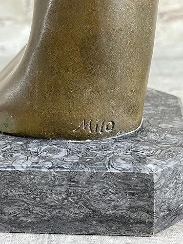 Miniatura 9 de Escultura abstracta contemporánea de bronce de una pareja besada | Estatua hecha a mano por Milo Gift Decoración hecha a mano por Classy Bronze