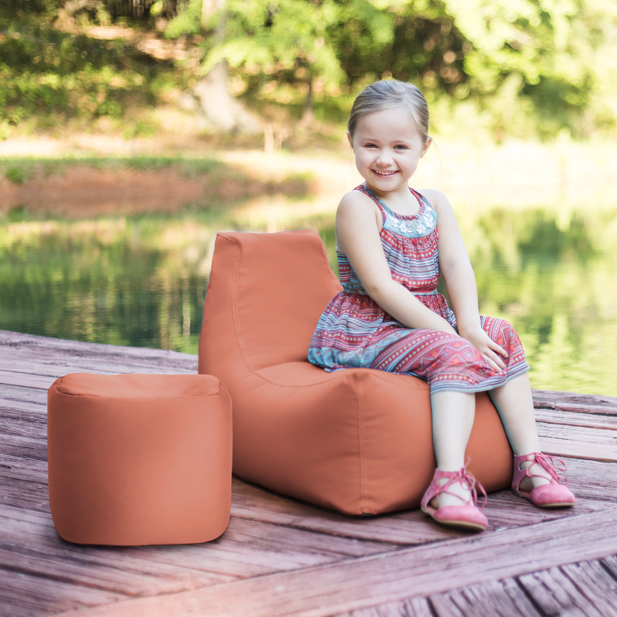 Amazon.com: Jaxx Juniper Jr Outdoor Kids Bean Bag Chair/Childrens