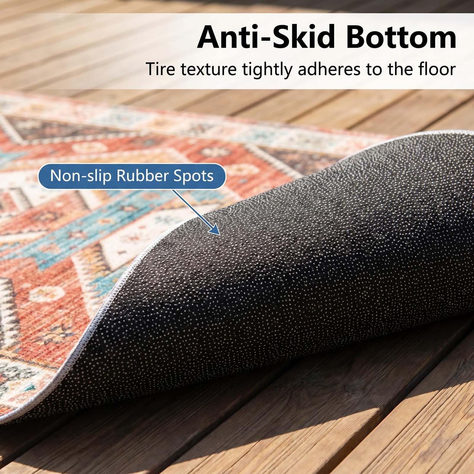 Tapis d'Extérieur, Tapis de Jardin Lavable, Revêtement de Sol Antidérapant, pour Cour, Balcon, Véranda, Camping, Camping-Car, Pique-Nique, Terrasse et Appartement