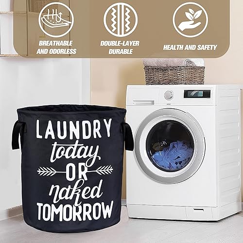 Miniatura 6 de Cesta plegable de tela Oxford impermeable con diseño de Wash Today, divertida cesta de almacenamiento de ropa, organizador de juguetes para baño,