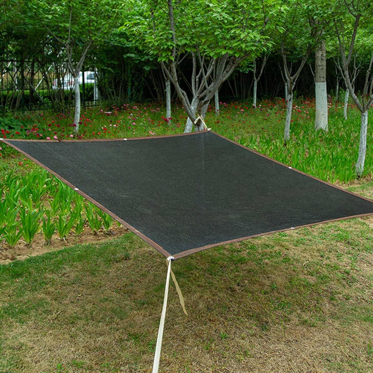 80% Shade Netting,2x4m 2x6m 3x5m,Sunblock Shade Cloth, Waterproof Shade Sail, UV Resistant Shade Net, with Grommet,WxH-2x8m/6.6x26.2ft