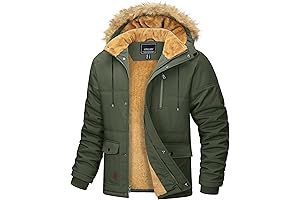 Warm and Comfortable Fleece-Lined Parka Jacket for Men