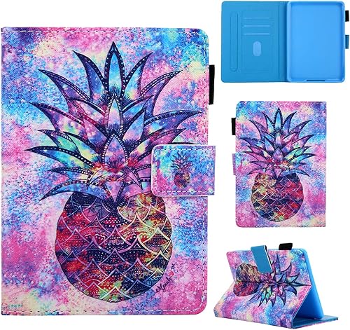 Bonita funda tipo folio para Kindle Paperwhite de 10765 generación, funda protectora ligera con ranuras para tarjetas, encendido automático, para