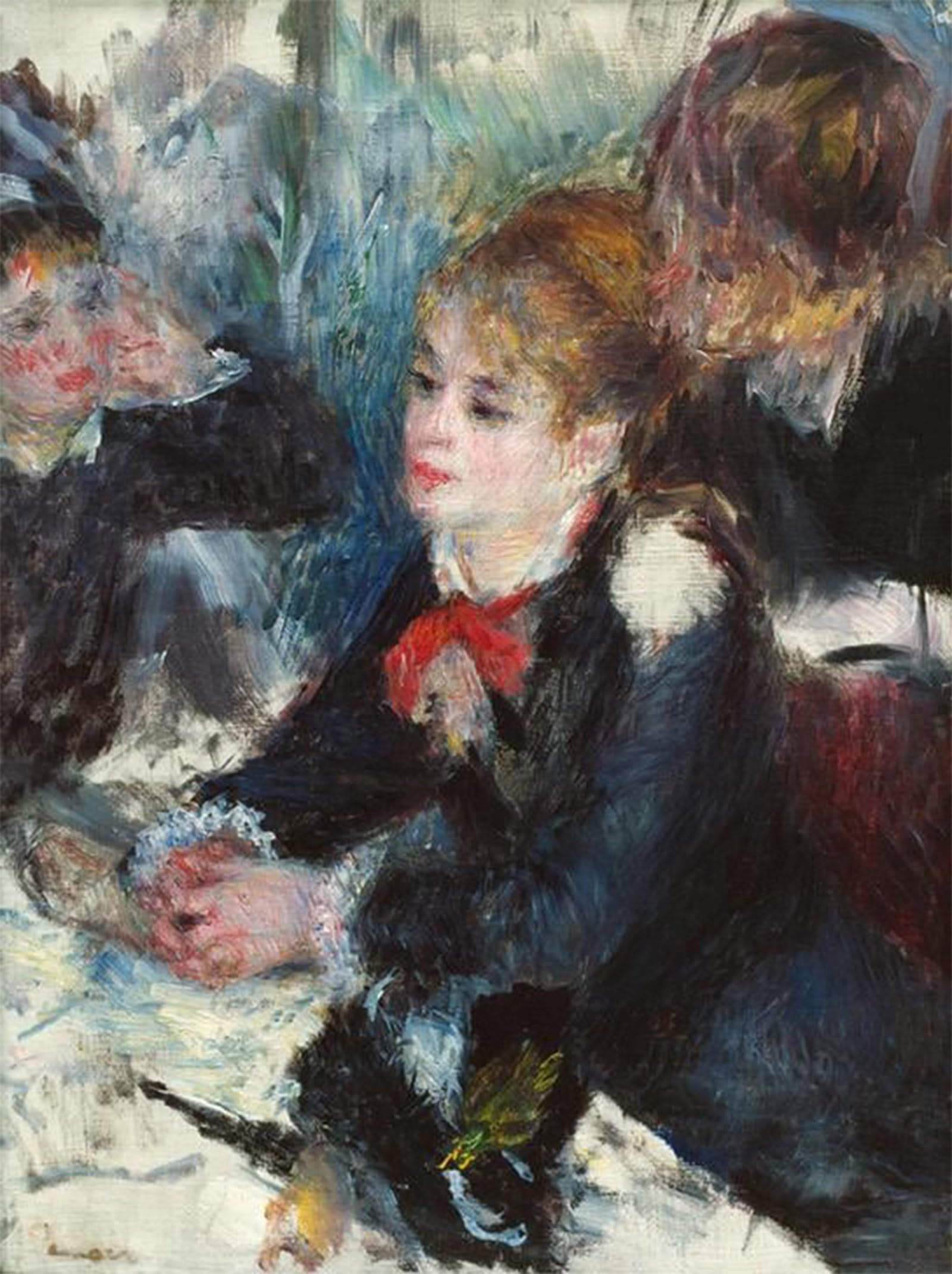 POSTERIIk Famous Print Pop Art Wall Art Graffiti Chez La Modiste by Pierre Auguste Renoir Art Prints for Home Decor 60x90cm