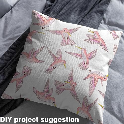 Miniatura 3 de The Yard - Tela de colibrí rosa para sillas, tela de tapicería de animales salvajes para artes, bricolaje, rústico, amante de la naturaleza,