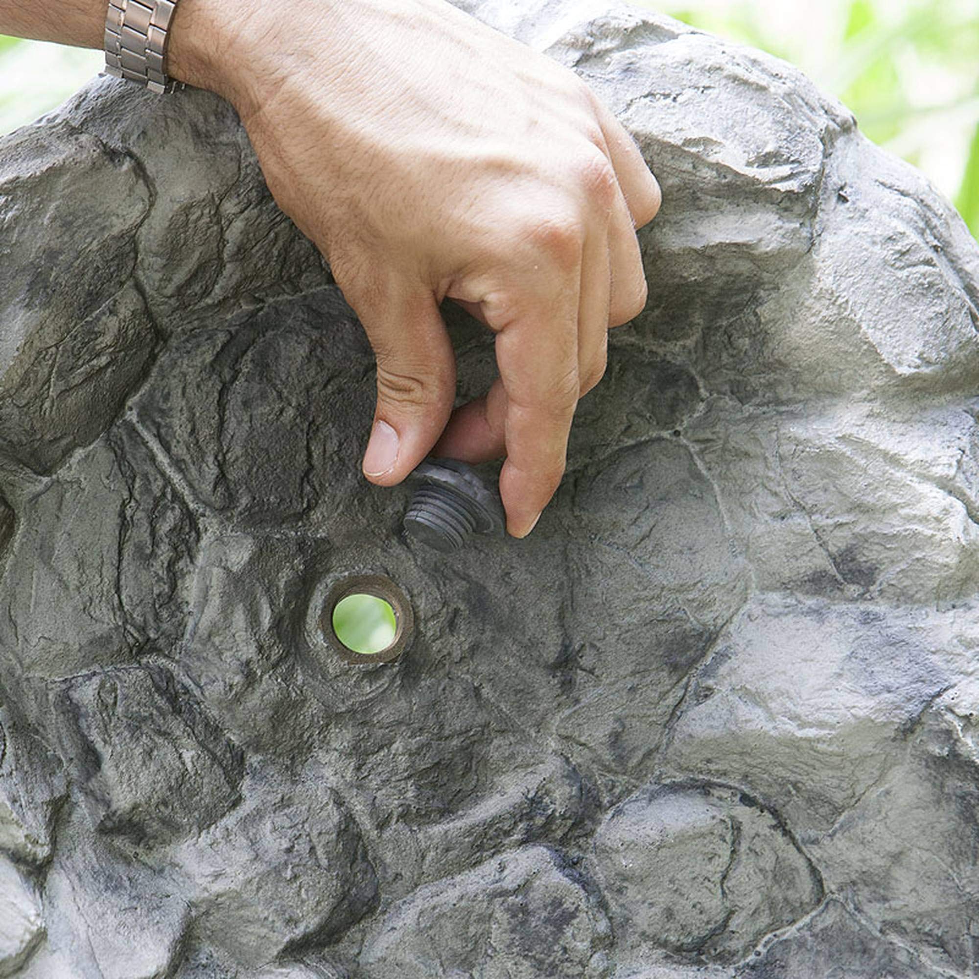 Heissner Bachlaufschale felsgrau 87x68x8 cm mit Pumpenanschluss