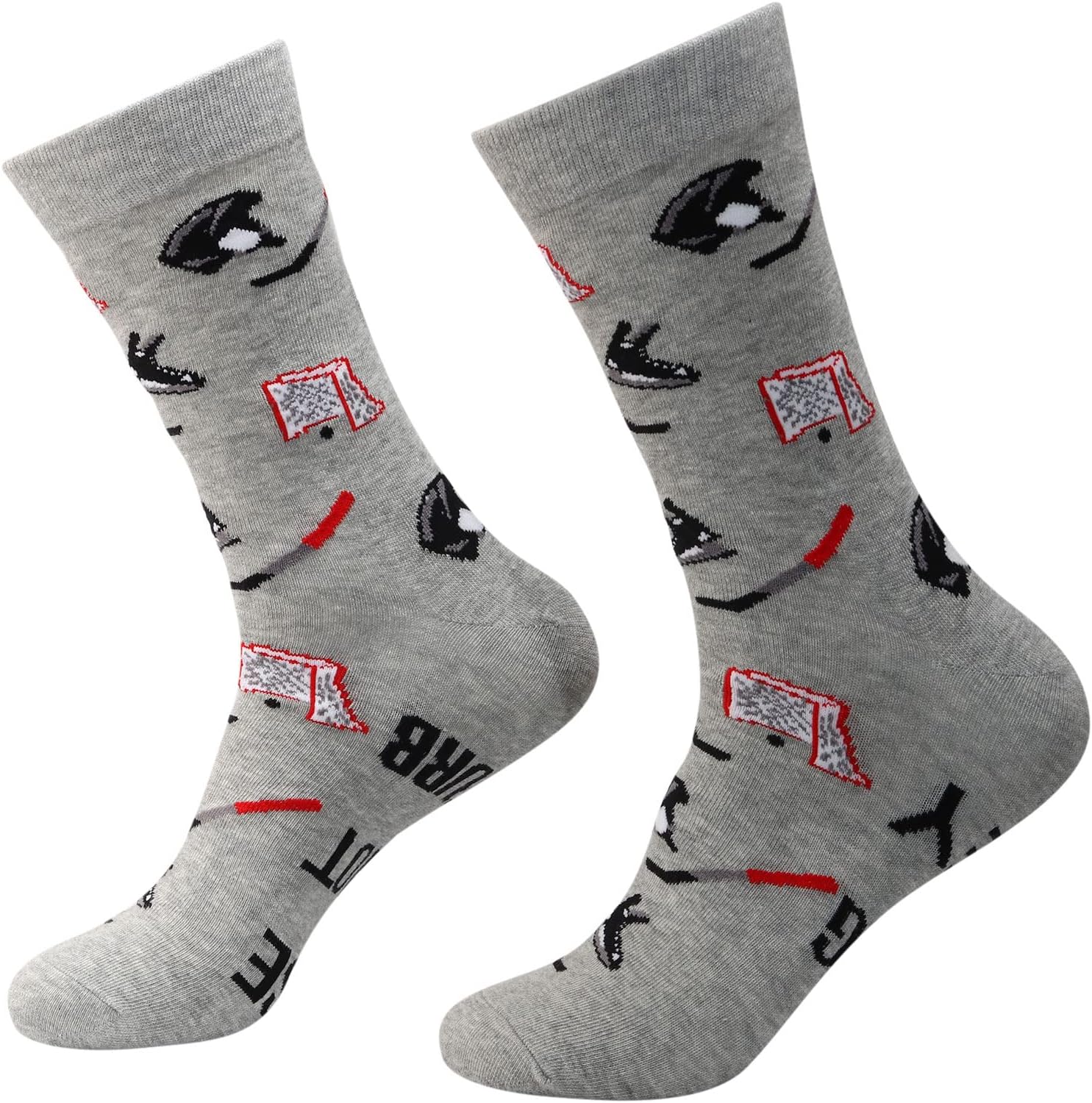 ZJXHPO Ice Hockey Crew Socks - Novelty Socks for Hockey Lovers (Disture Hockey) - Image 4