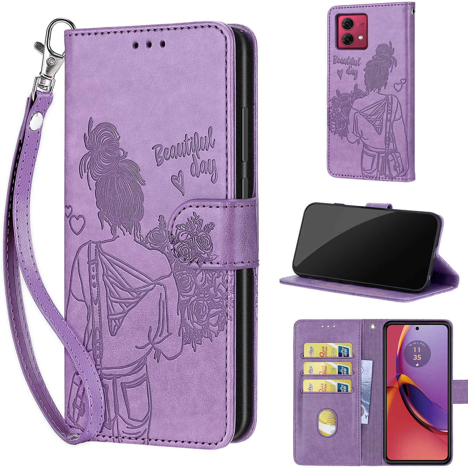 TOMYOU Handyhülle Für Motorola Moto G84 5G – Mit Standfunktion, 2 Kartenfächern & Magnetschloss, Kunstleder Flip Case