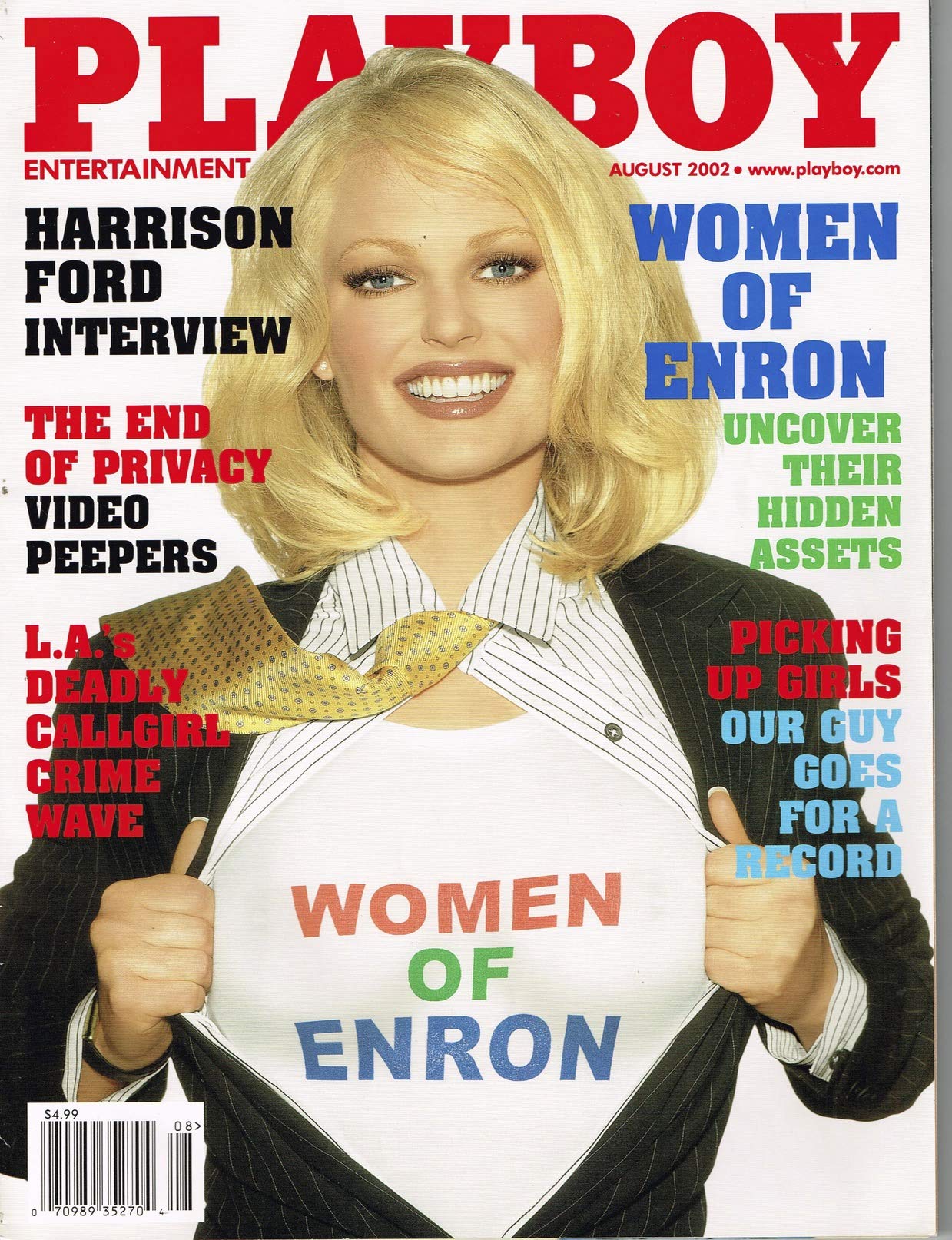 August 2002, Playboy Magazine Vintage Men's Adult