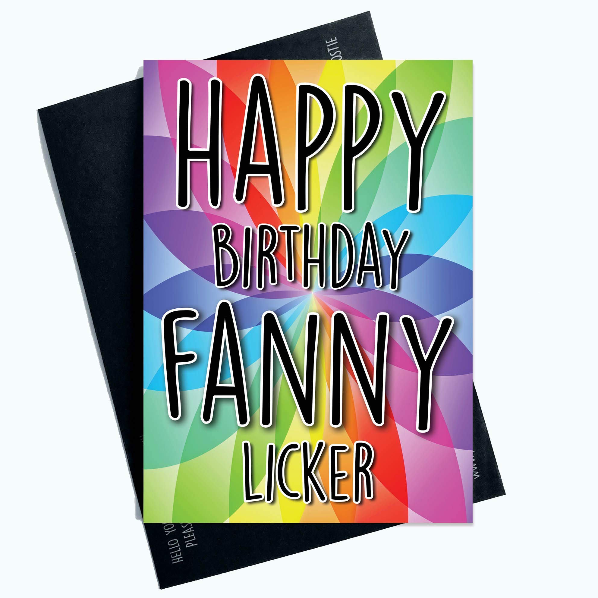 Funny Rude Cards Happy Birthday Fanny Licker Lesbian Wife Girlfriend Joke PC968