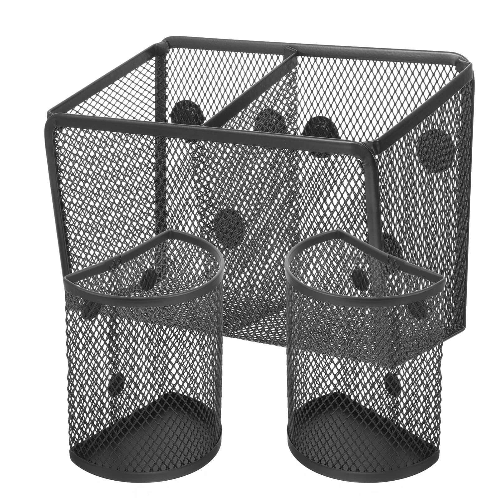 Porte-marqueurs magnétiques et boîte de rangement tableau blanc pour bureau