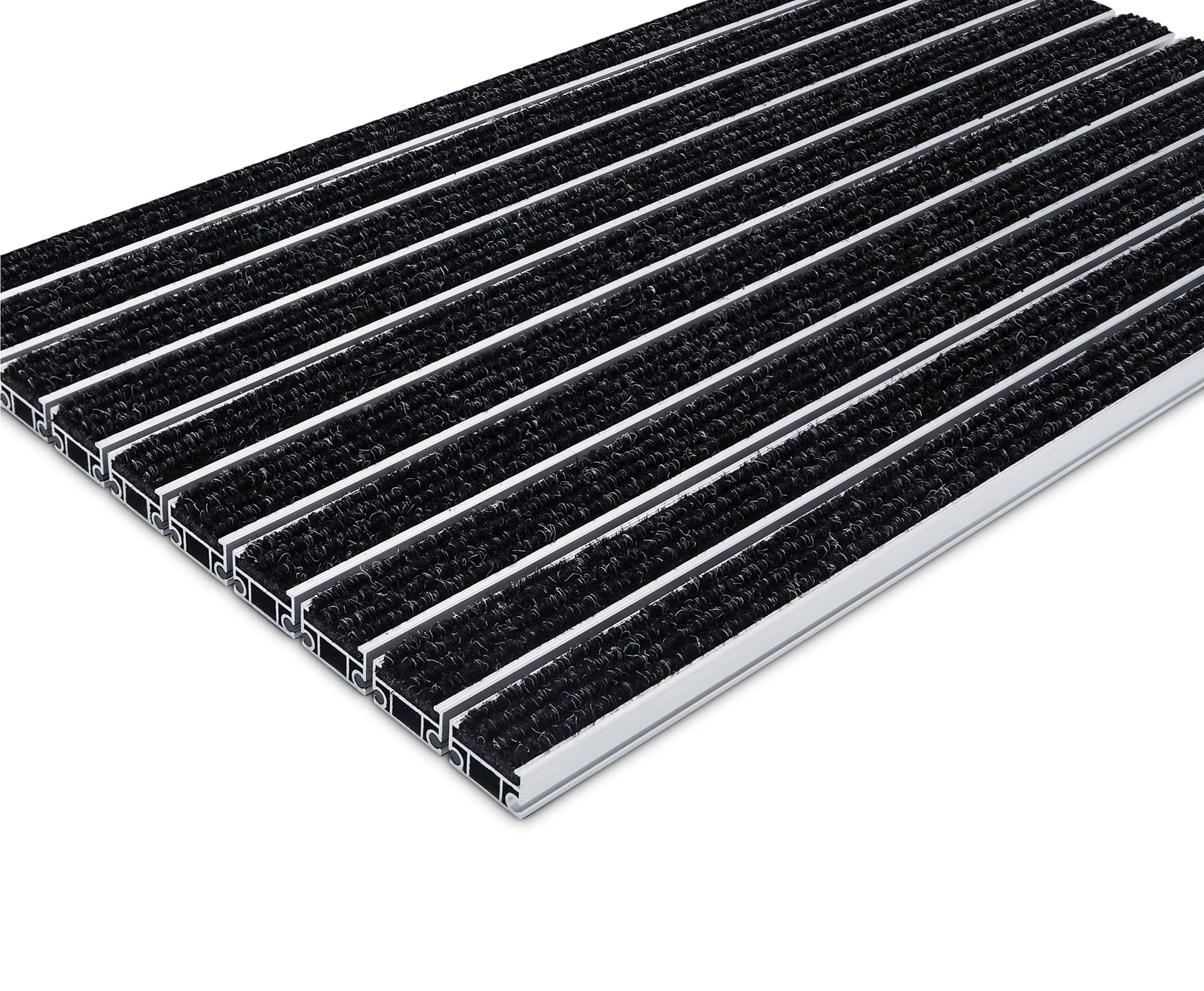 Wewnętrzna wycieraczka aluminiowa • Wkład antracytowy • Wkład rypsowy • Mata do butów • Wycieraczka pod drzwi • Wzmocniona • 22mm (Ryps kokos, 100 x 80)