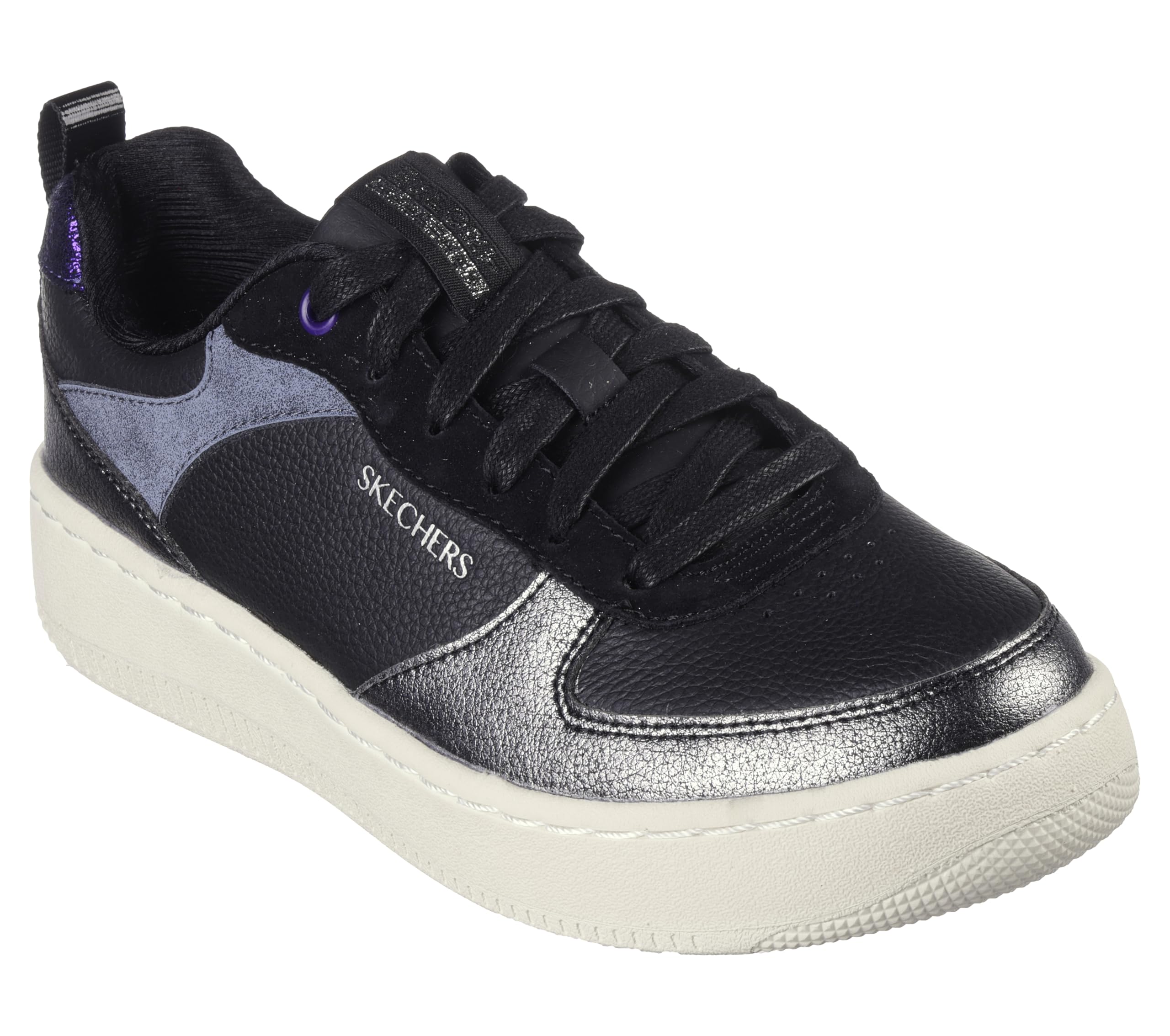 Skechers-Womens Casual Shoes-Sport Court 92-Sheer SHINE-185036-BKGY-9 Black (B0D9KHC8HN) Amazon Price History, Amazon Price Tracker