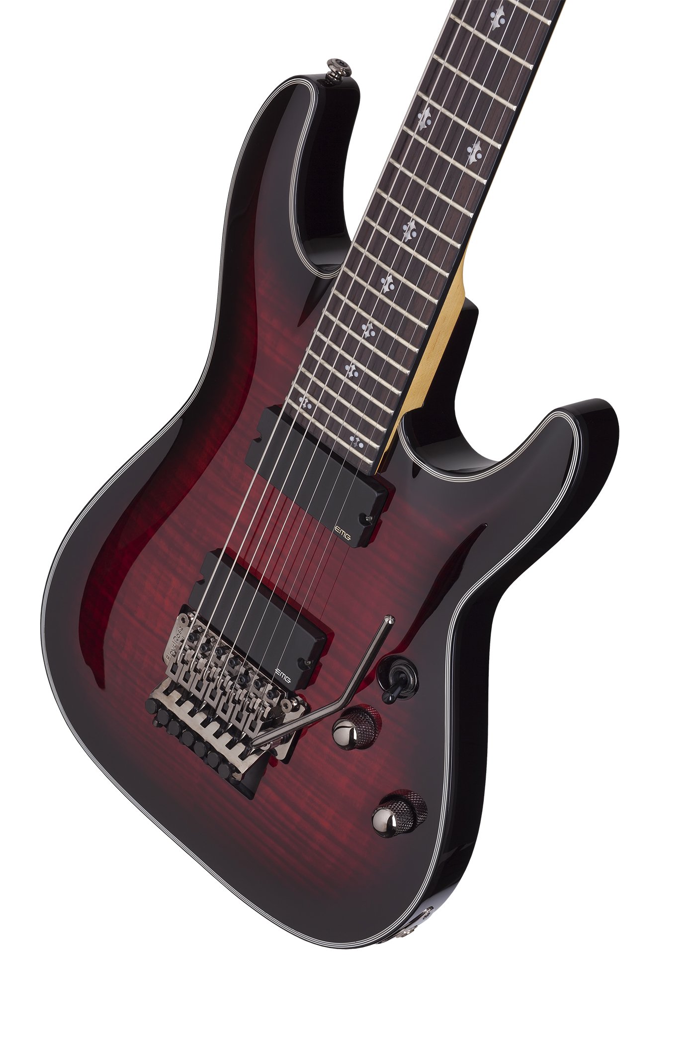 ■schecter DAMIEN ELITE 7 FR EMG フロイドローズ Schecter Damien Elite-7 FR 7 String With Floyd Rose (Crimson Red