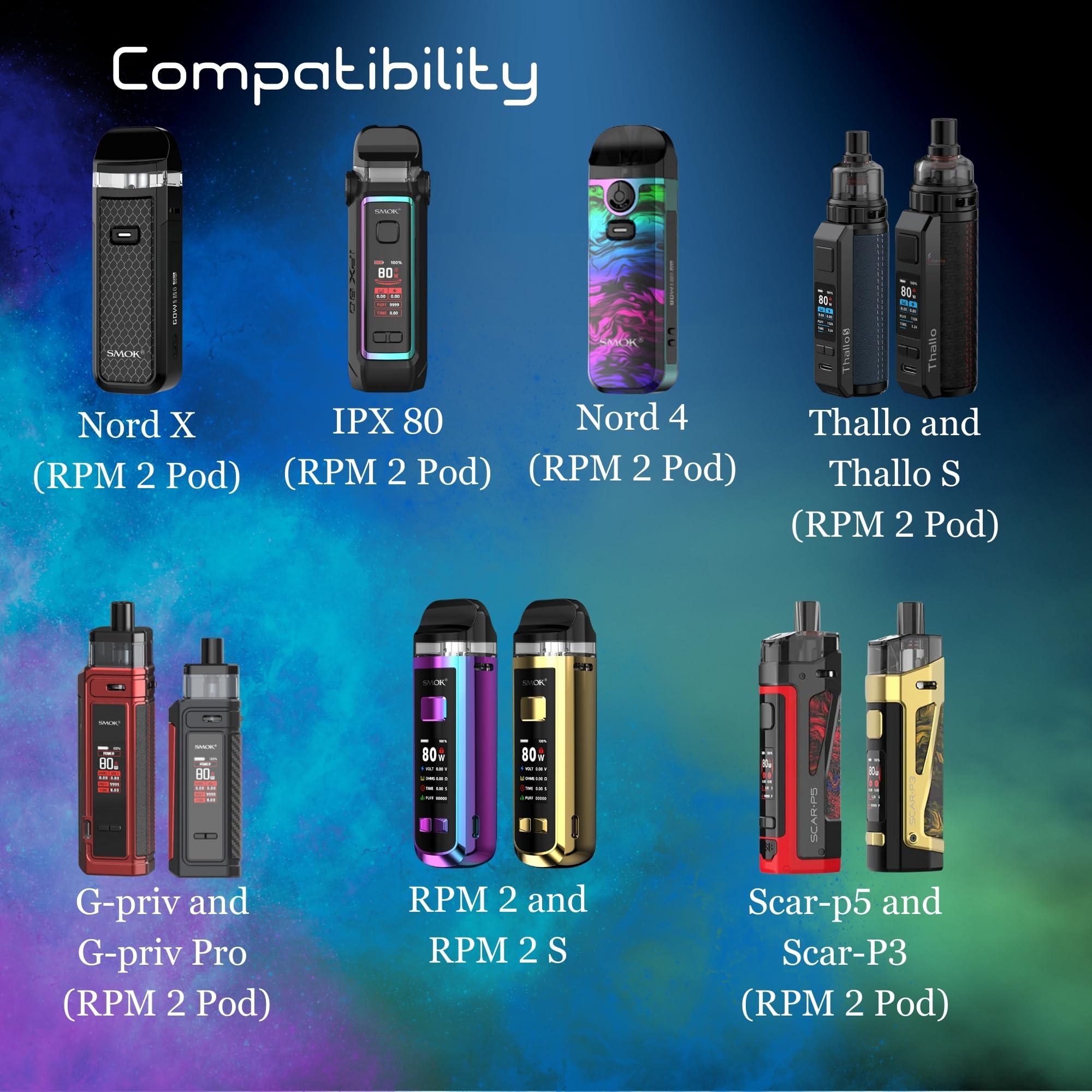 SMOK RPM 2 Coils [0.25 ohm | 30w - 50w] 5 Pack