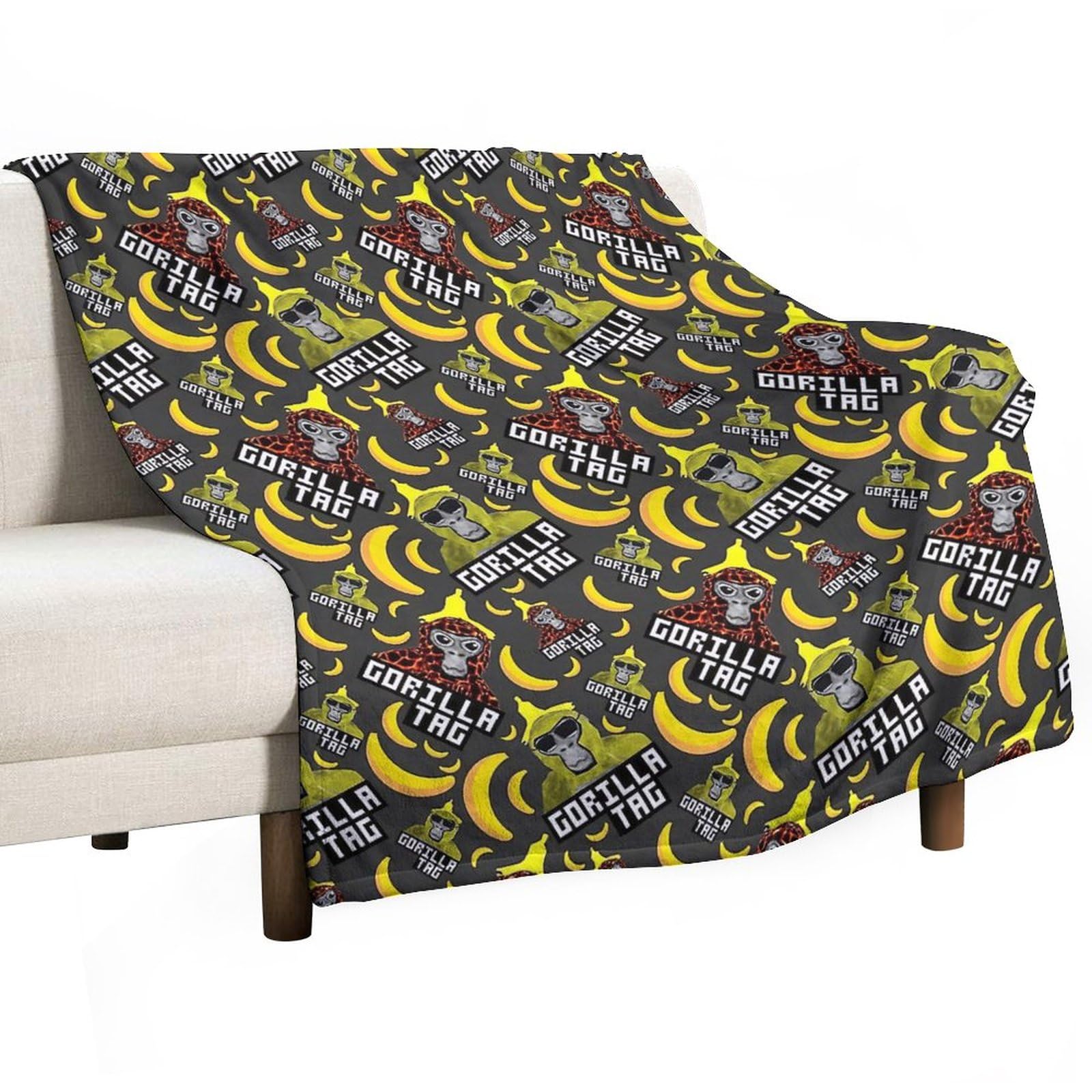 CuigsroGorilla Merch Blanket Throw Super Soft Flannel Plush Blanket for Couch Sofa Bedding 50"x60"