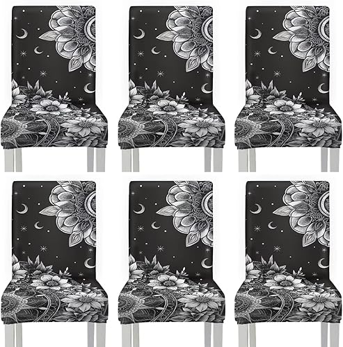 Miniatura 41 de Rnyleeg Red Rose Butterfly Chair Covers for Living Room No Arms Stretch Dining Chair Covers Set of 1 Soft Washable Kitchen Chair Protector Cover