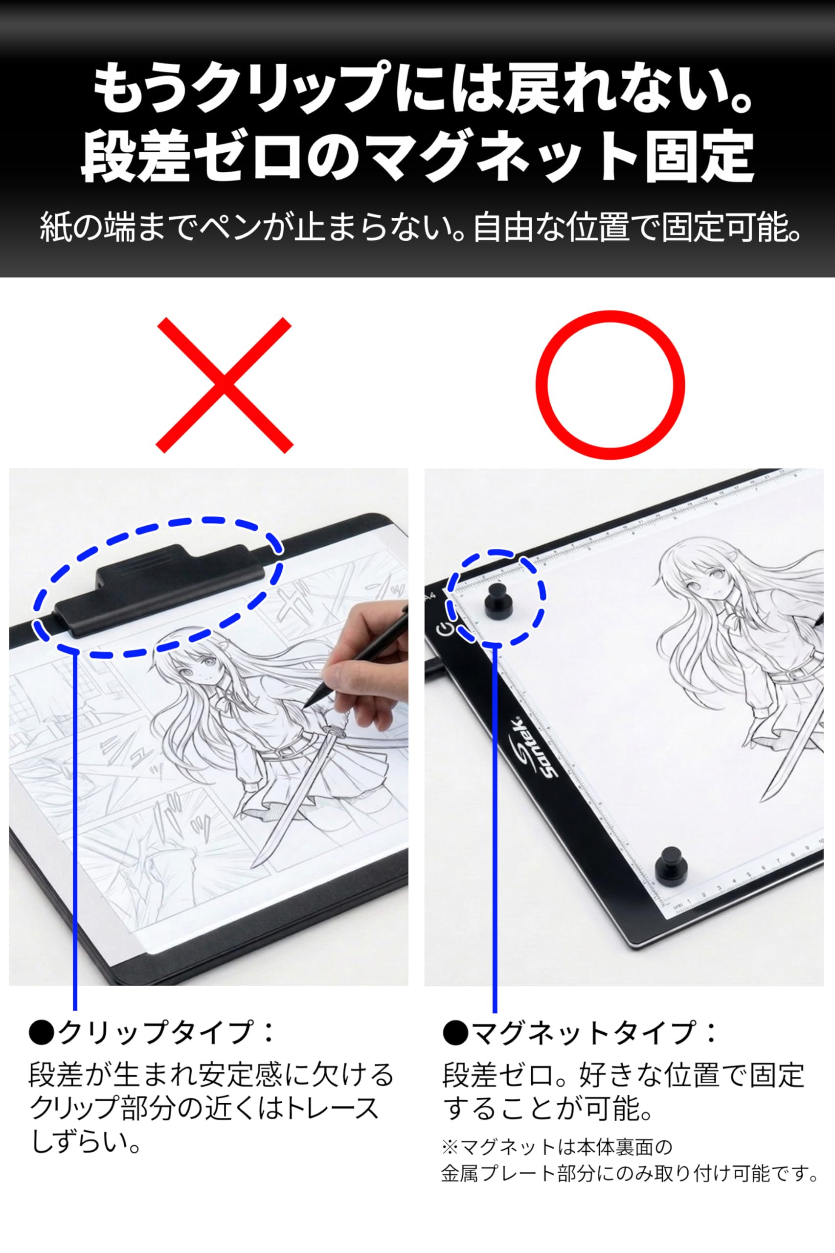 Amazon.co.jp: Santek トレース台 A4 ライトボックス 薄型 無段階調光