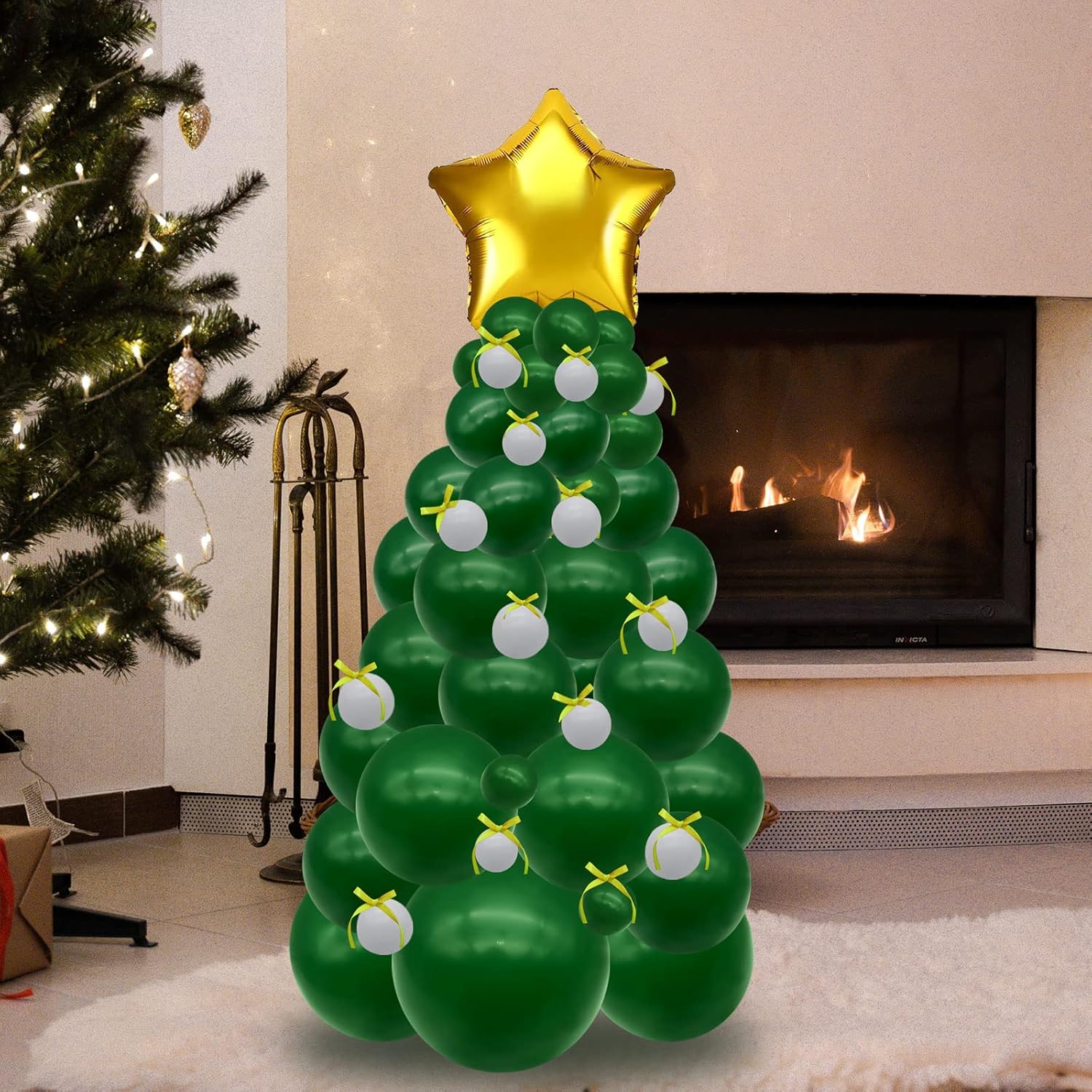 BLMHTWO 142 Pieces Christmas Balloons, Christmas Tree