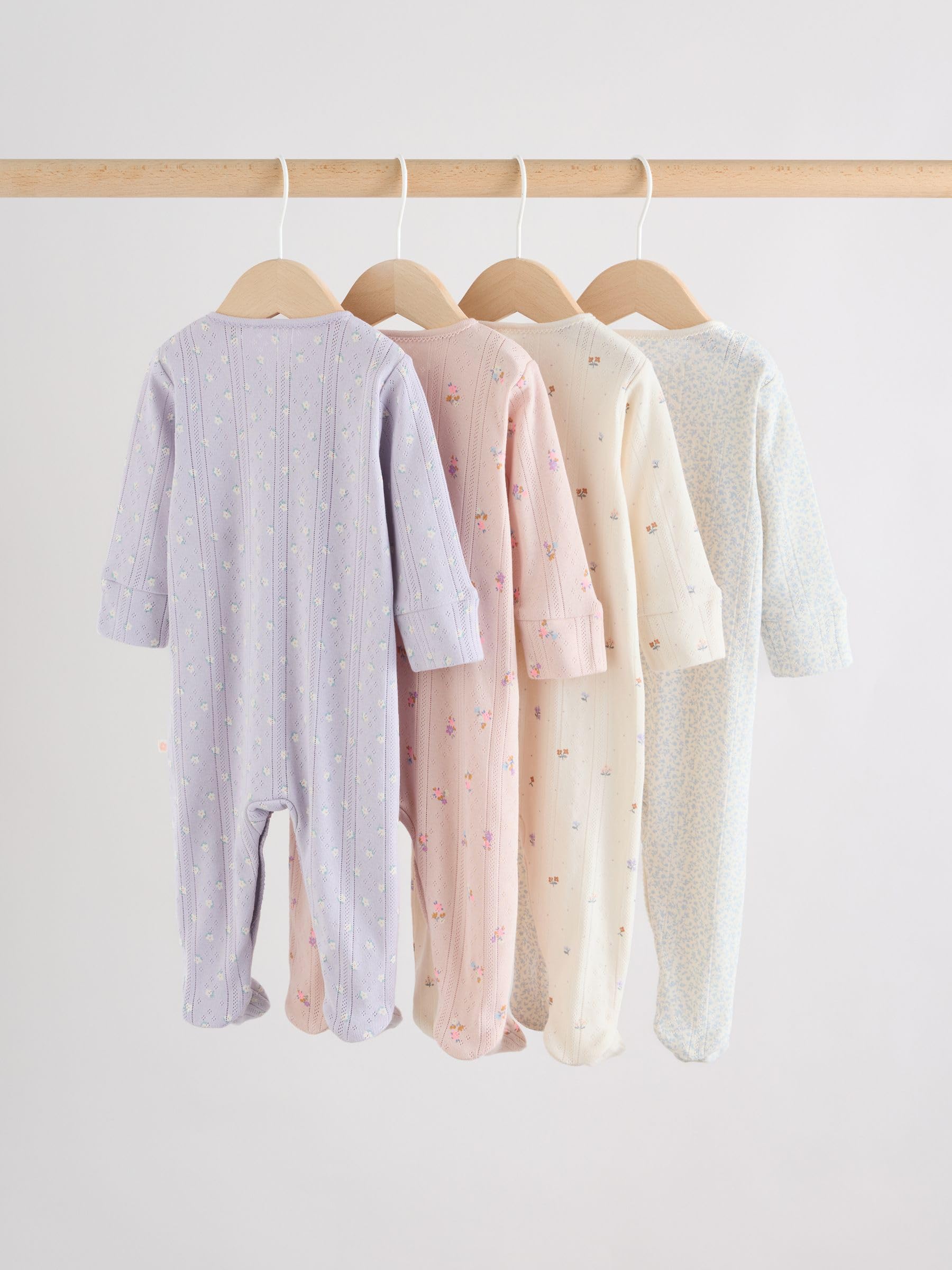 NEXT Baby Mädchen 4er-Pack Baby-Schlafanzüge
