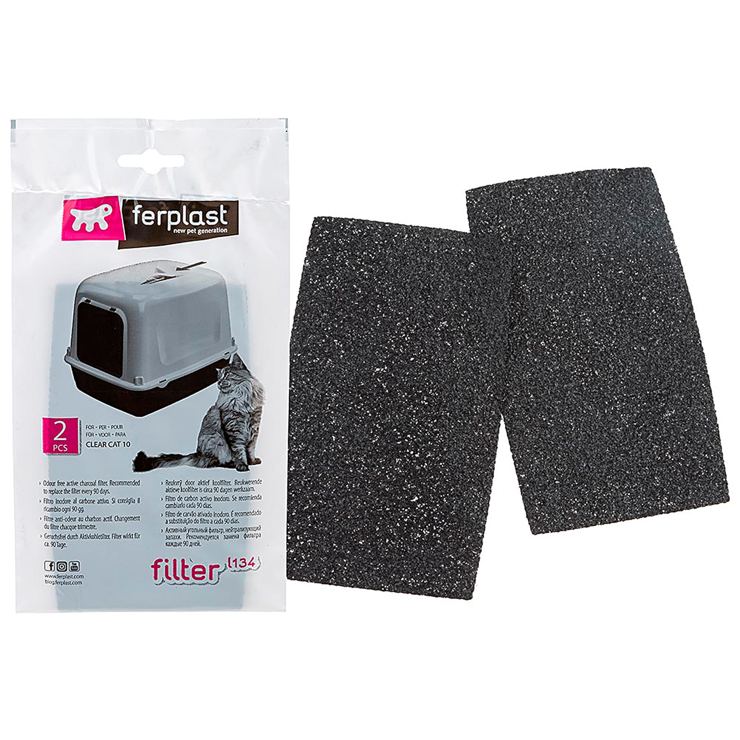 Ferplast L134 Filtre Toil Clear Cat 10