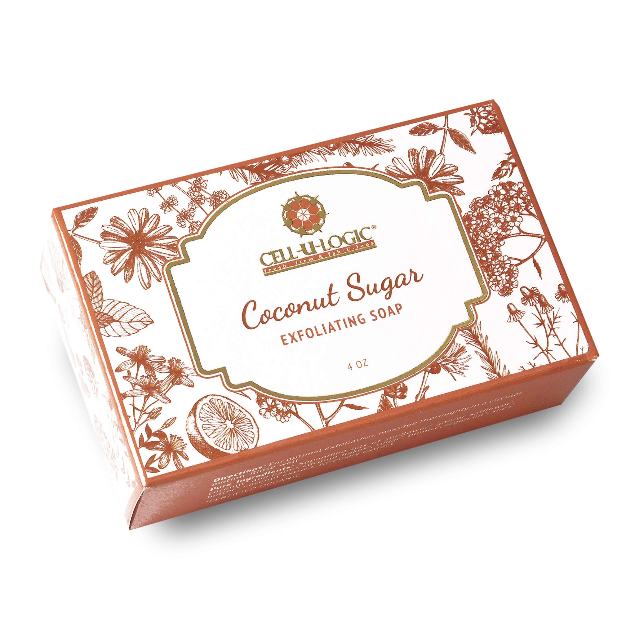 Coconut Sugar Exfoliating Soap | Vegan | Cruelty Free | Made with Organic | Handmade | Heavenly Fragrance | Luxury Beauty Bar | Cold Process Soap