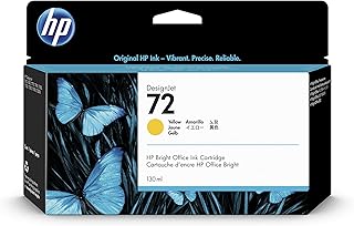 HP 72 C9373A Yellow 130-ml Genuine HP DesignJet Ink Cartridge with HP Ink, for T2300 eMFP, T1300, T1200, T1120, T1100, T1100 MFP, T795, T790, T770, T620, T610 & T600 Large Format Plotter Printers