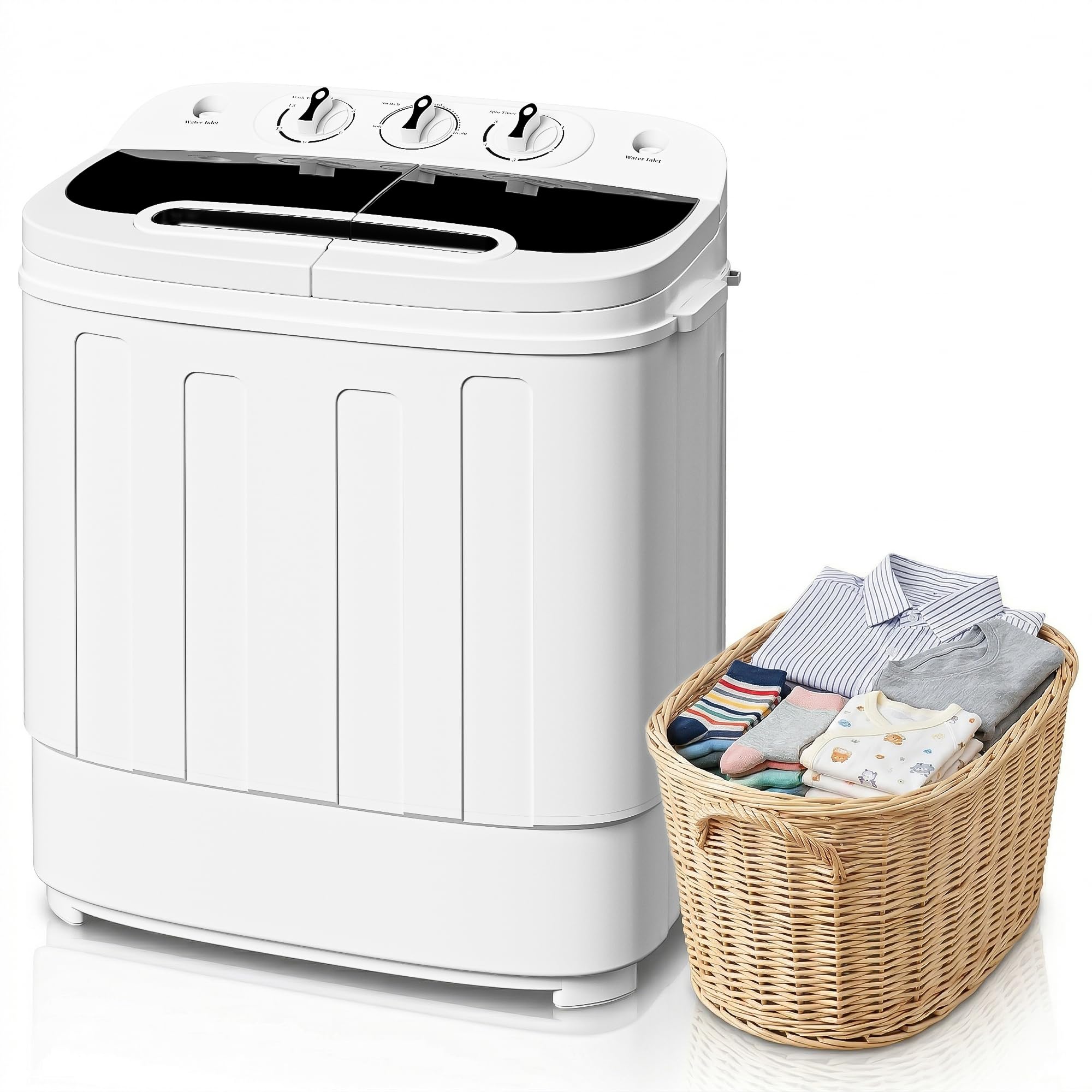 Amazon.com: ZenStyle Twin Tub Small Washing Machine 13lbs