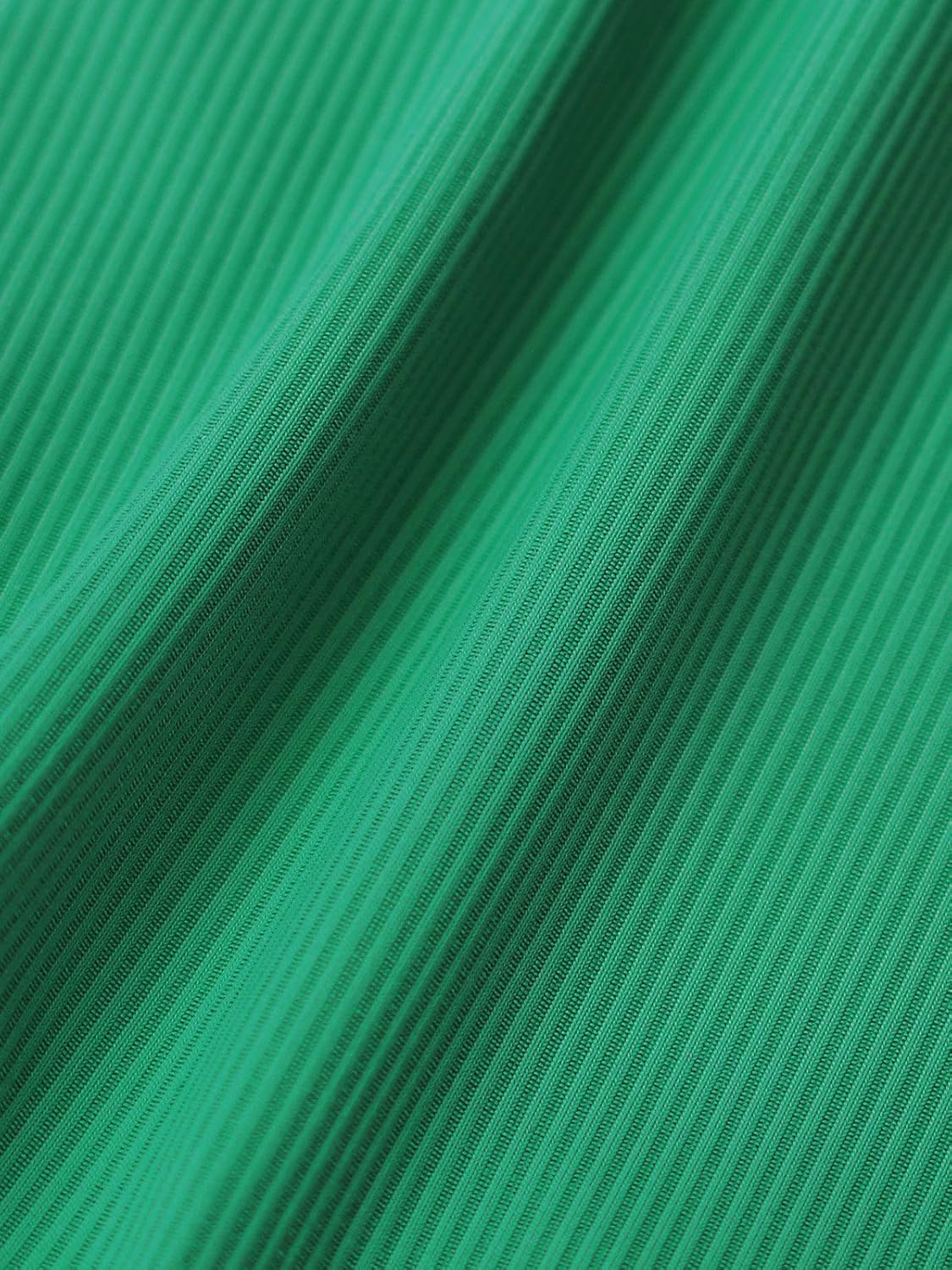 BERLOOK Women's O Ring Swimsuit V Neck Triangle Halter Back Tie Bikini Bikini Top - Image 7