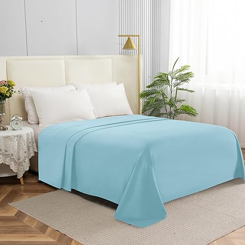 Elegant Comfort Sábana encimera de 1 pieza de calidad hotelera, lujosa y suave, 1500 hilos, calidad egipcia, resistente a arrugas, manchas y