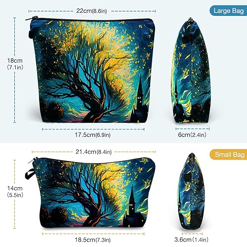 Miniatura 5 de Noozion Bolsa de cosméticos para mujer, bolsa de maquillaje, organizador pequeño, mini bolsa de maquillaje de viaje para artículos de tocador,