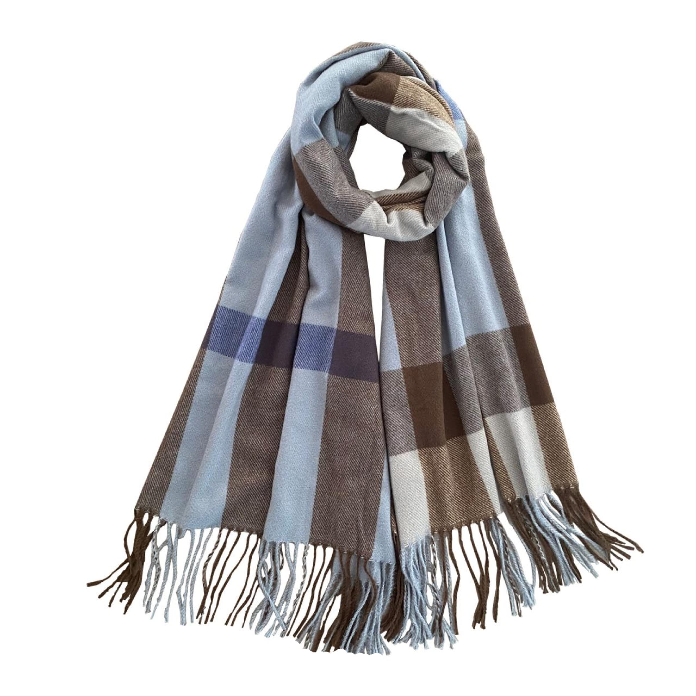 PCIQUTE Tartan Plaid Scarves for Women Winter,Long Scarves for Women with Fringe,Super Soft Scarf for Women Winter