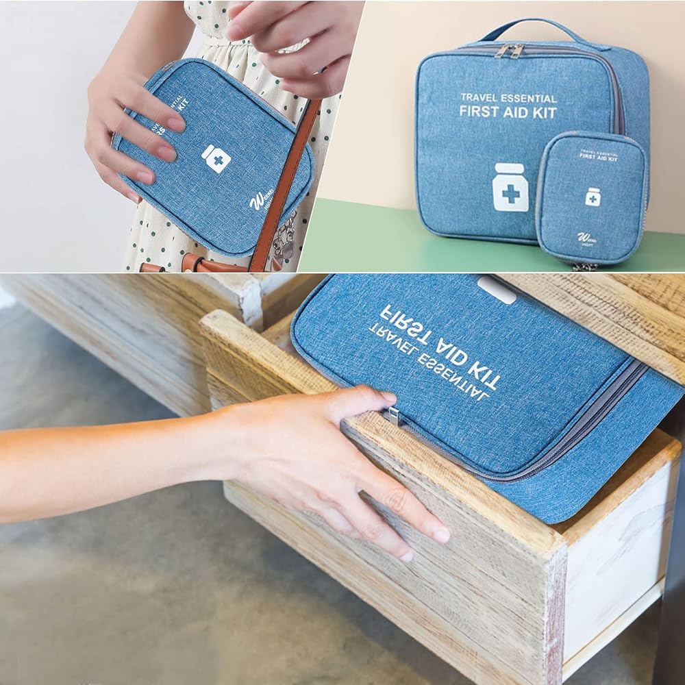 Lege EHBO-Tas Set 12 Stuks - Compacte 420D Oxford Noodtas Voor Auto, Reizen En Thuis