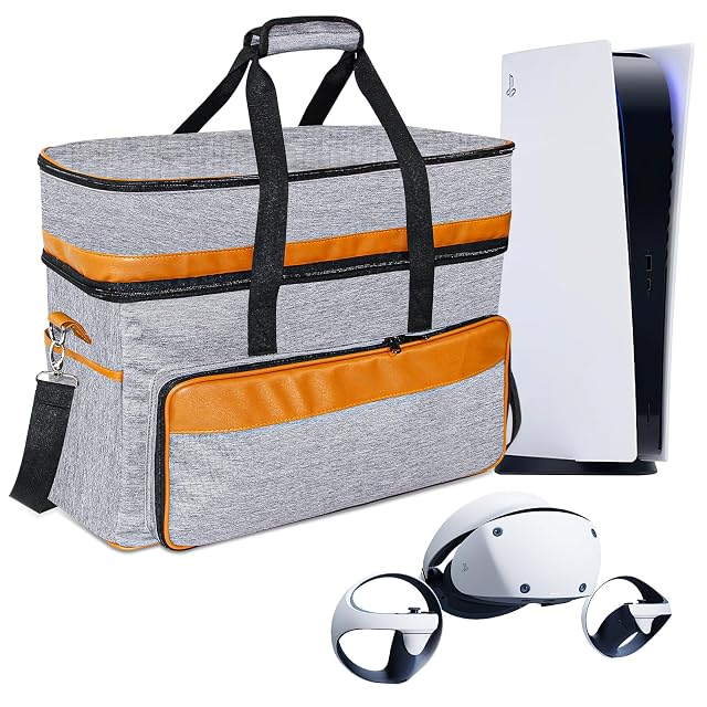 FPVtosky Carrying Case for PS5 Pro PSVR2 Large Travel Bag for Playstation VR2 PS 5 PS 5 Pro