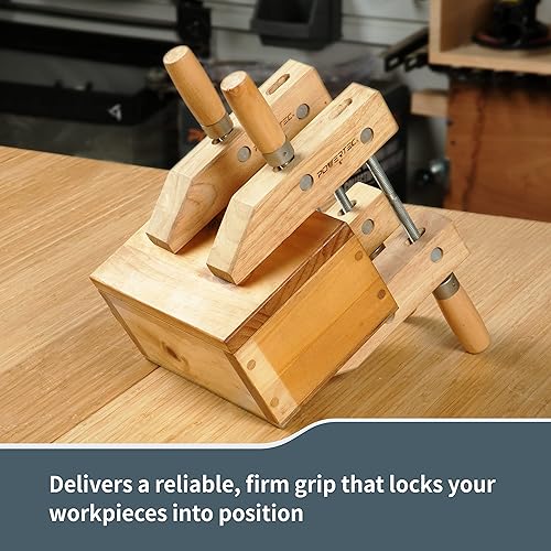 Miniatura 11 de POWERTEC 71524 Abrazadera de tornillo de mano de madera – 10 pulgadas Abrazaderas de tornillo de mano para carpintería, 2