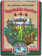 Down to Earth Organic Vegetable Garden Fertilizer 4-4-4, 5lb