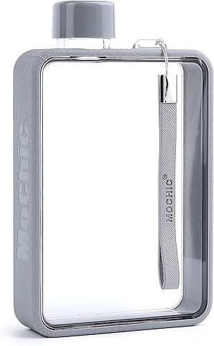 Miniatura 2 de MoChic - Botella de agua plana portátil de viaje A5, botella de agua de 13 onzas, cabe en cualquier bolsa