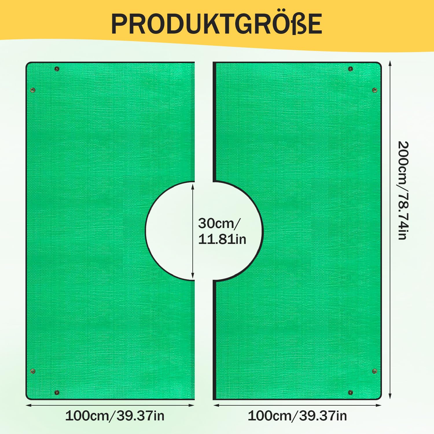 Krajobrazowa plandeka do przycinania 2 x 2 m przenośnik liści z otworem 30 cm plandeka do przycinania drzew z pierścieniami kątowymi płótno do czyszczenia resztek liści