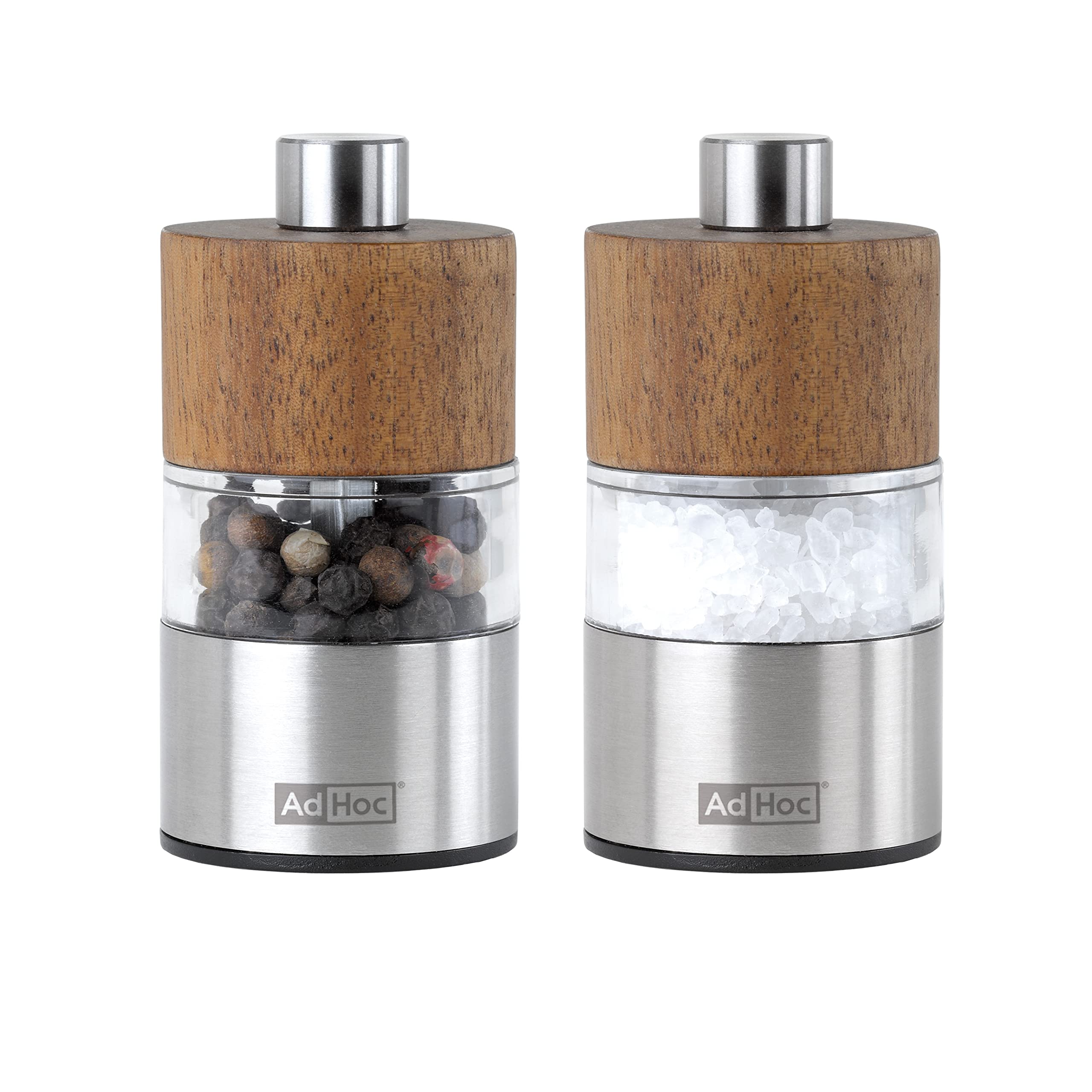 Macina Pepe E Sale AdHoc MP75 - Legno Di Acacia, Grande Capacità - Foto 3