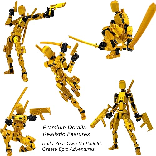 Miniatura 6 de Gatling Gun T13 Titan 13 - Juego de 13 figuras de acciónEnsambladoFigura de acción de robot impresa en 3D robo 13 juguetes de acción articulada,