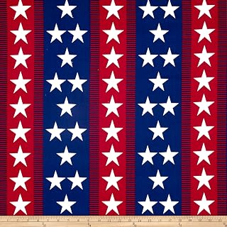 Andover Quilt Fabric Patriotic 2017 Bunting Stripe Multi Quilt Fabric by The yd