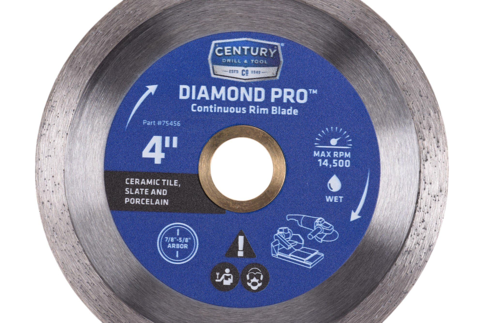 Century Drill & Tool 75456 Professional Continuous Rim Diamond Pro