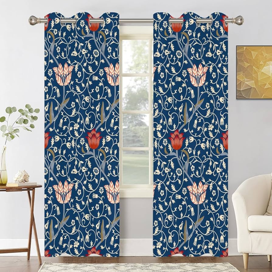 Amazon|Llylumty ヴィンテージ花柄カーテン 部屋用、レトロフラワー Amazon|Llylumty ヴィンテージ花柄カーテン 部屋用、レトロフラワー