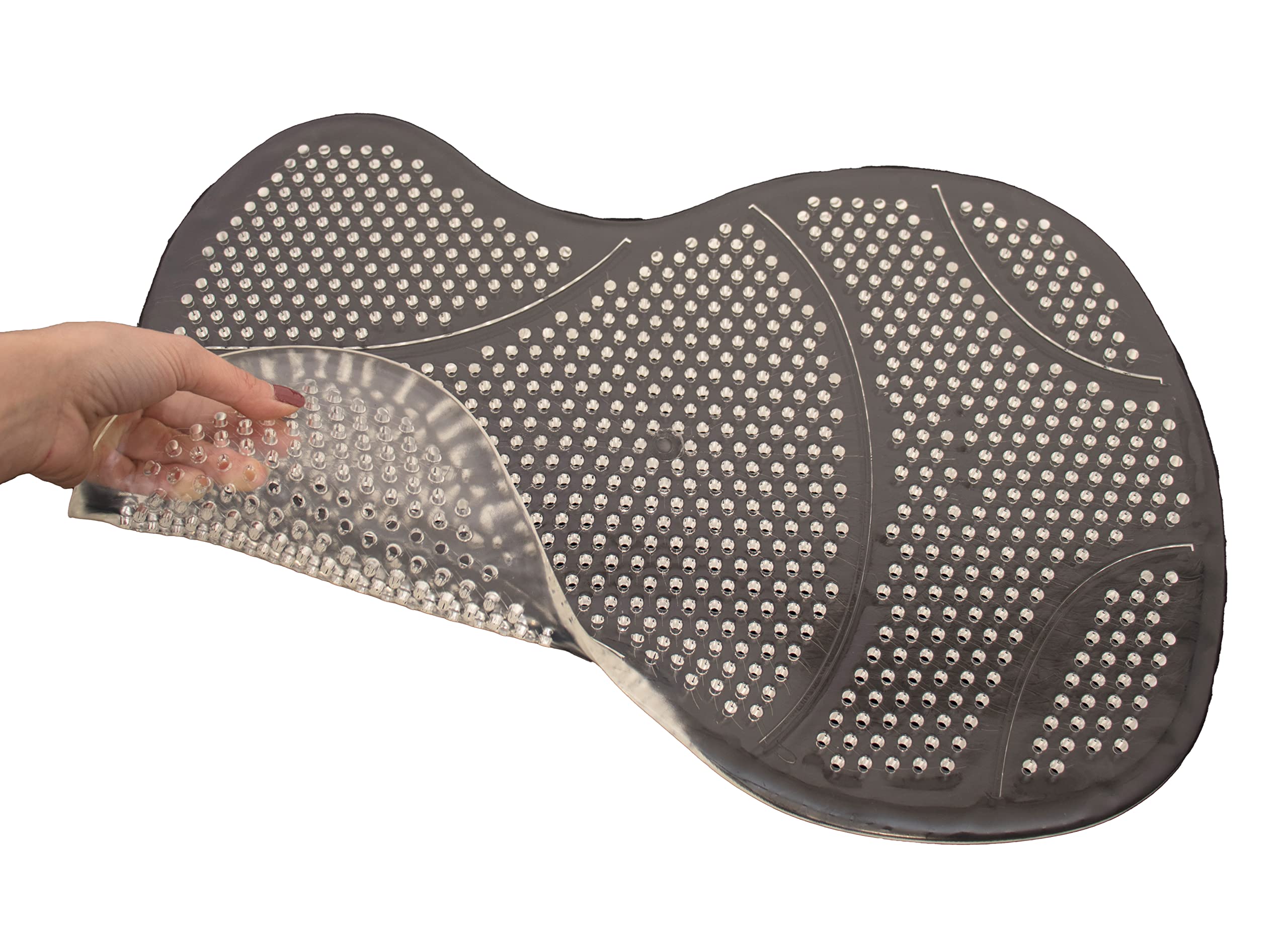 Engel Reitsport | Gel-Basic-TRA | Gelpad Basic transparent | helles Gel Sattelkissen | optimale Druckverteilung | Antirutsch | perforiert
